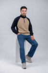 buzo turi azul marino beige 1.1