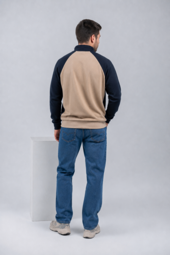 buzo turi azul marino beige 1.2