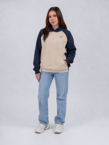 hoodie sayausÍ blue print beige 3.1