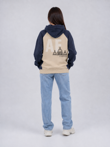 hoodie sayausÍ blue print beige 3.2